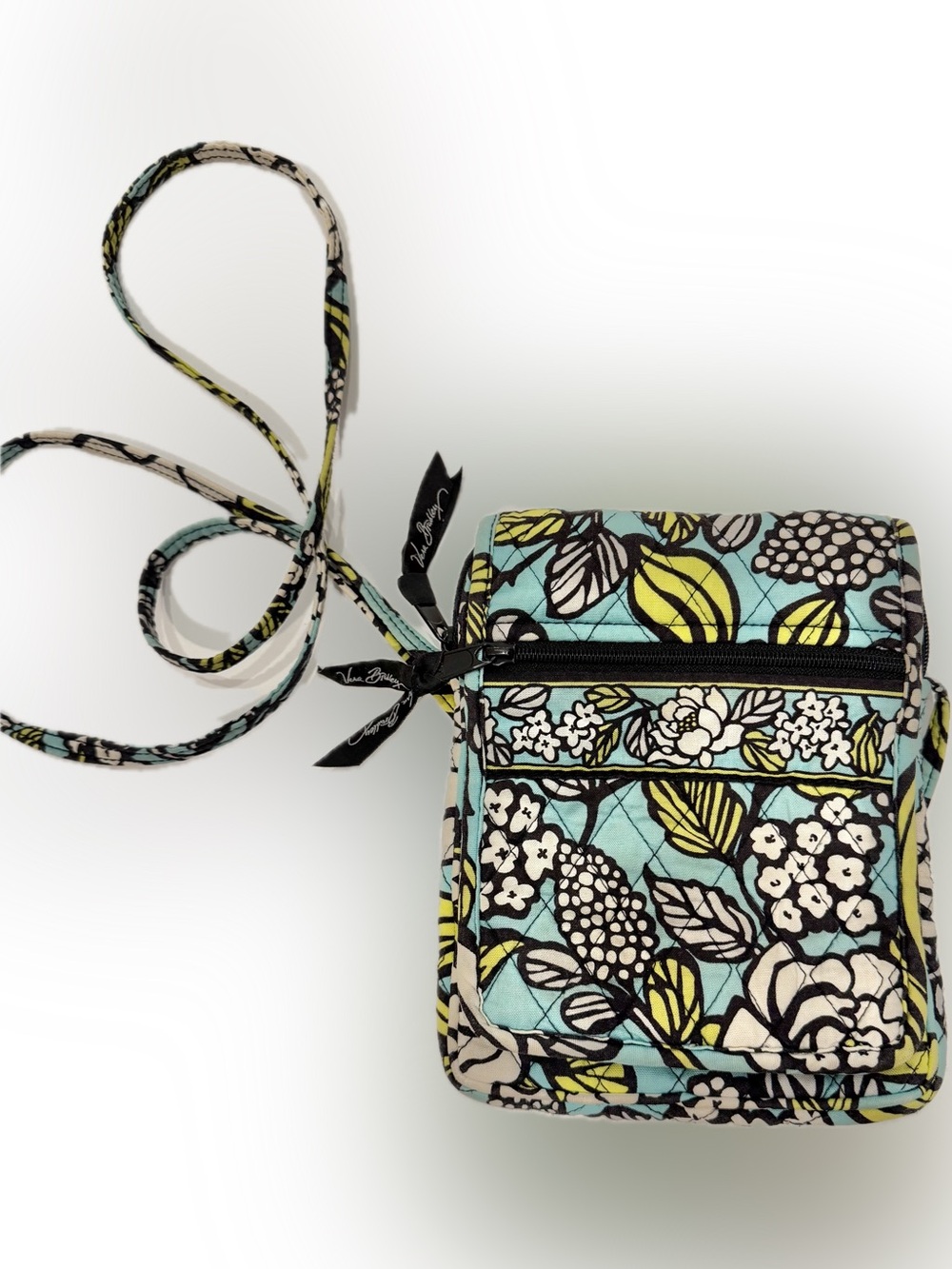 VERA BRADLEY Triple Zip Hipster Crossbody, Island Blooms